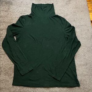 Pact Women’s Green Organic Cotton Turtleneck Size L